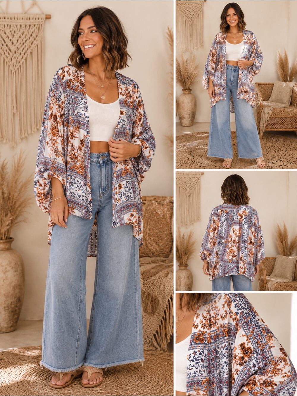 066 NWT Hayden Kimono Oversized Small